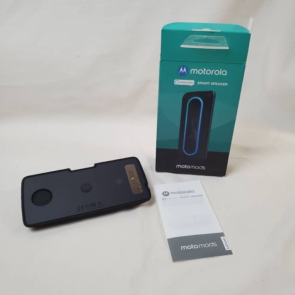 Motorola MotoMod Speaker with Amazon Alexa for Moto Z Phones - Black (MD100X)